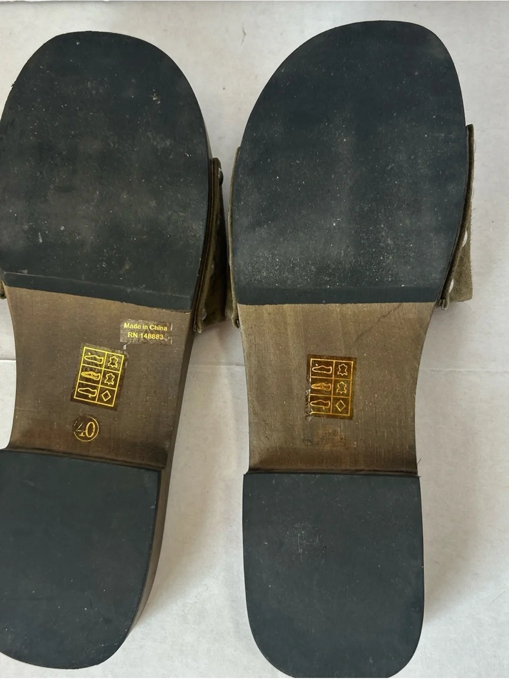 Bibi Lou Olive Suede Espadrille Slide